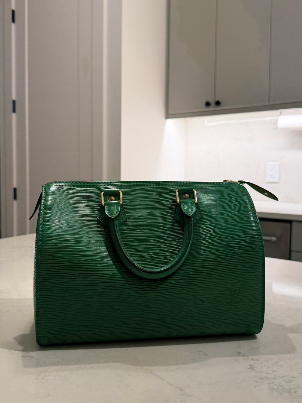 Louis Vuitton Green Epi Leather Speedy 25